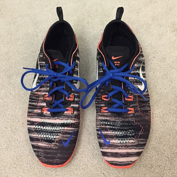 Nike Shoes - Nike. Free TR Fit 4. Hyper Cobalt Bright Mango.
