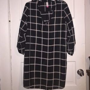 Black & White Checkered Blouse