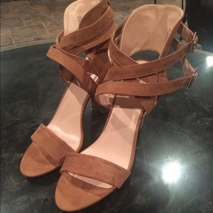 JustFab faux suede heels