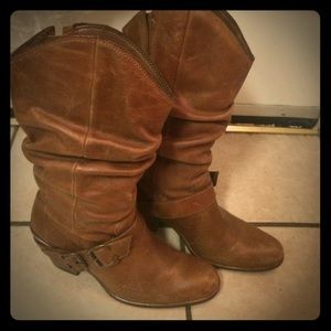 Matisse Leather Slouch Boots