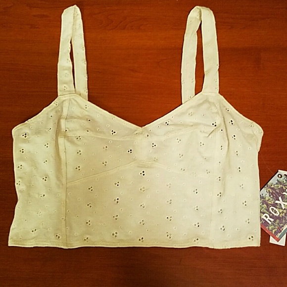 Roxy white lace top