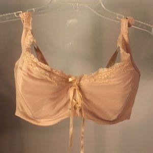 Frederick's of Hollywood Cream Corset bra