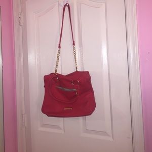 Red Steve Madden convertible bag