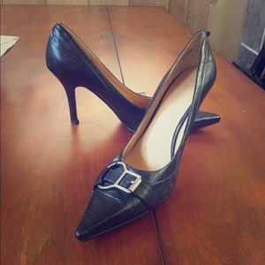 Nine West Black Pointed Heels