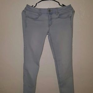 Light blue skinny jeans