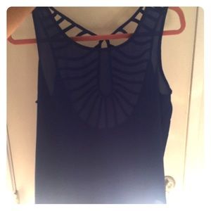 Navy dress tank