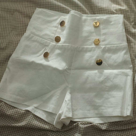 White sailor shorts