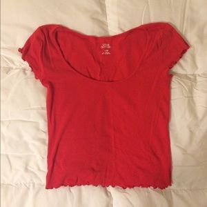 Urban Outfitters Red Crop Top