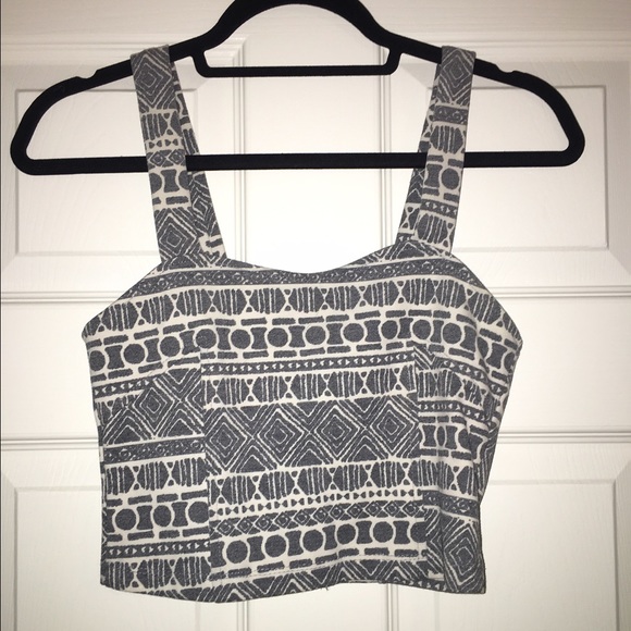 Tribal crop top