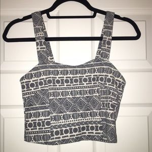 Tribal crop top