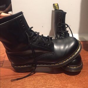 All black Dr. Martens
