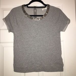 Crew neck short sleeve top