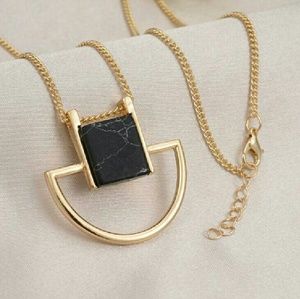 30% OFF BUNDLE 18K GPMarble Patterns Necklace