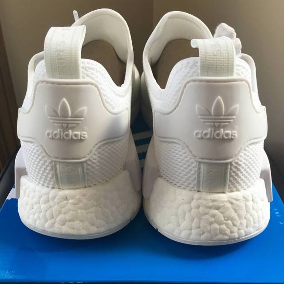 Adidas NMD R1 Monochrome Mesh sneaker in tan/white - Picture 4 of 4