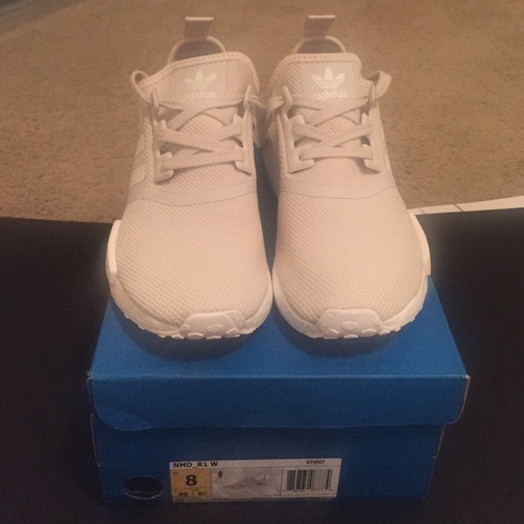 Adidas NMD R1 Monochrome Mesh sneaker in tan/white - Picture 2 of 4