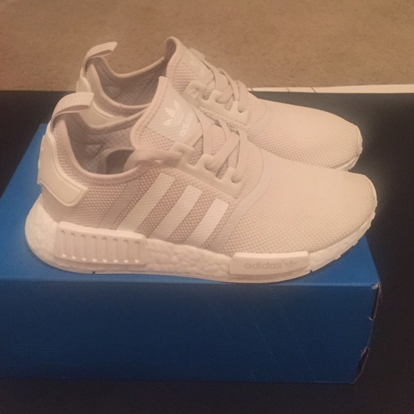 Adidas NMD R1 Monochrome Mesh sneaker in tan/white - Picture 3 of 4