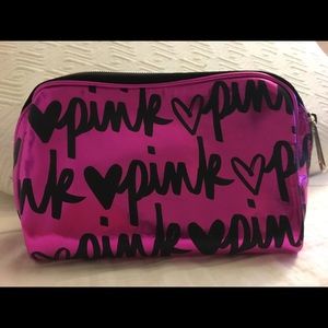 Victoria's secret pink cosmetic bag