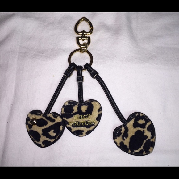 Juicy couture cheetah keychain