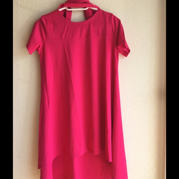 💗HP💗Pink Woman Party Midi Dress - Picture 2 of 4