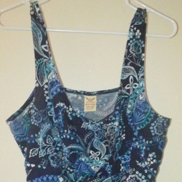 Blue floral sundress.  Faded Glory XXL 20.
