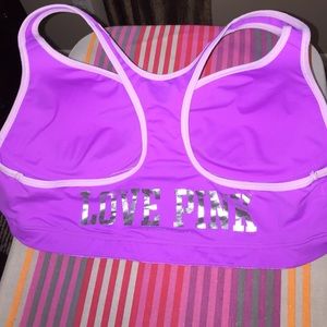 Pink Victoria secret bra yoga