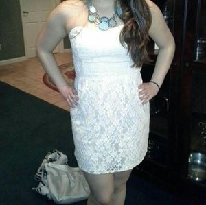 Lace Strapless Free People Cocktail Dress