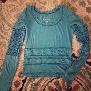 Free people turquoise shirt