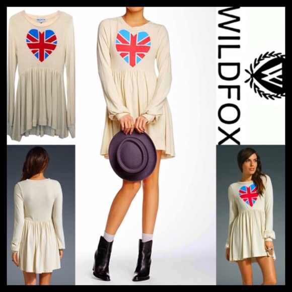 ❗️1-HOUR SALE❗️WILDFOX Mini Dress British Babydoll - Picture 5 of 6