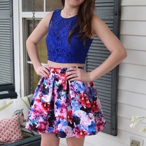 Two Piece Homecoming Party Dress Size 7