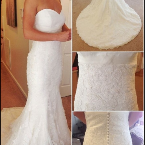 BRAND NEW lace sweetheart neckline Wedding Gown