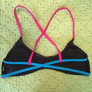 Crisscross bikini top