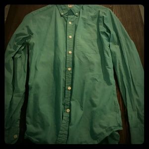Men's J. Crew Teal Long Sleeve Dress shirt