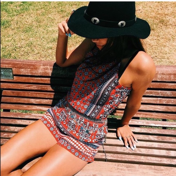LF Dresses & Skirts - Lf tribal red romper