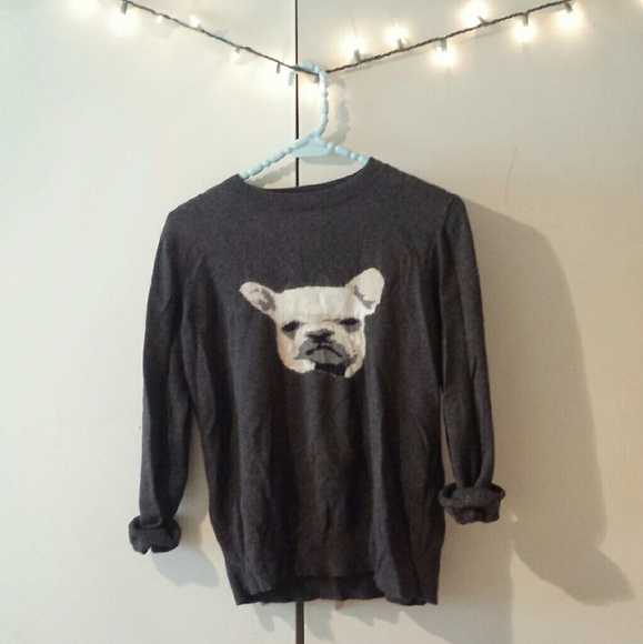 joe fresh // french bulldog sweater