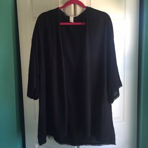 H&M Coachella Collection Black Kimono