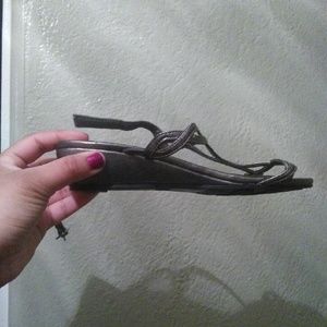 Gray sandals