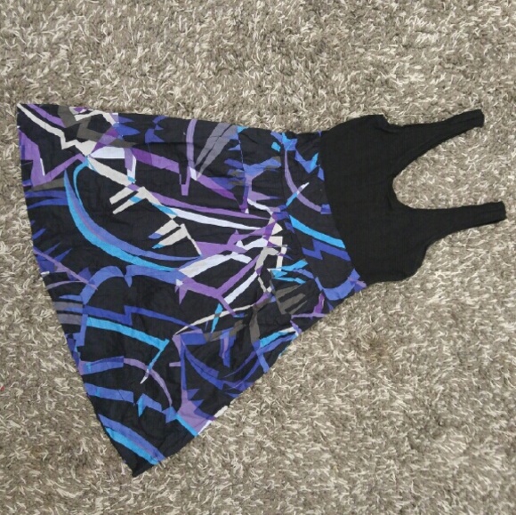 ⬇Gorgeous Express Purple/Blue Watercolor Dress