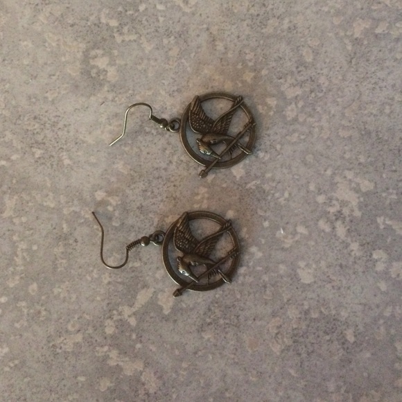 Hunger games mocking jay earrings