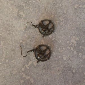 Hunger games mocking jay earrings