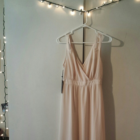pastel chiffon maxi dress // forever 21