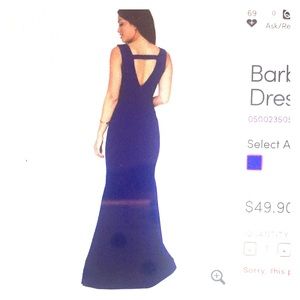 New long blue Windsor store dress