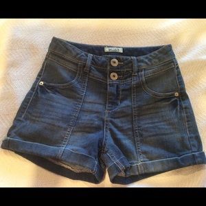 Mudd High Waist Jean Shorts- 3