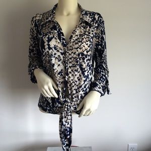 Cache - Leopard print blouse