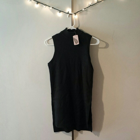 mock neck sweater tunic // F21
