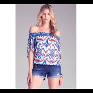 Bebe Peasant Top - New without Tag