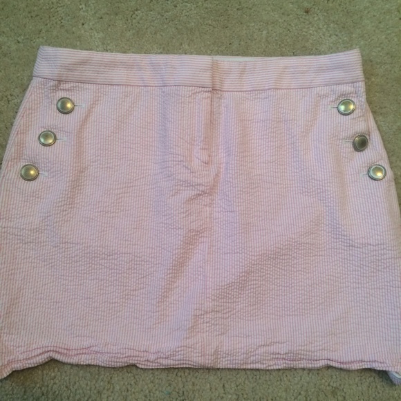 J Crew Seersucker Skirt