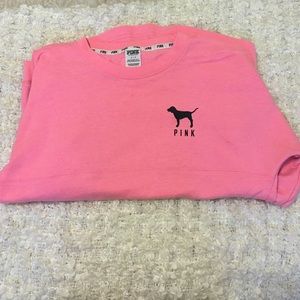 Salmon PINK crew neck hoodie