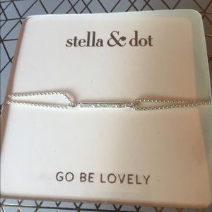 Stella & Dot Pave Wishing Bracelet- Silver