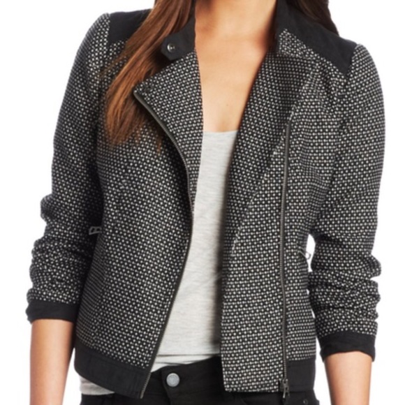 Lucky Brand Swiss Dot Moto Jacket