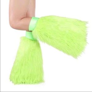 Neon green fluffies